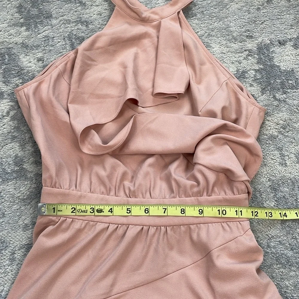 NWT Marissa Webb Alanis Dress Vintage Rose Pink Ruffle Mini Open Back Sz XS
